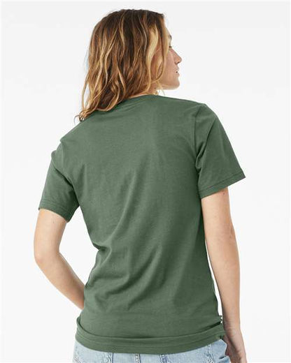 BELLA + CANVAS Jersey Tee 3001 Pine Custom Embroidered Business Logo