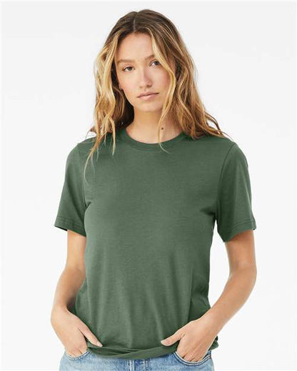 BELLA + CANVAS Jersey Tee 3001 Pine Custom Embroidered Business Logo