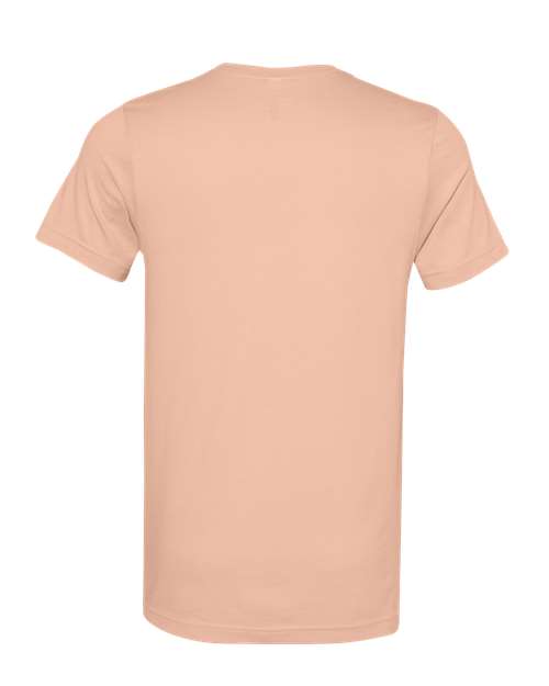 BELLA + CANVAS Jersey Tee 3001 Peach Custom Embroidered Business Logo