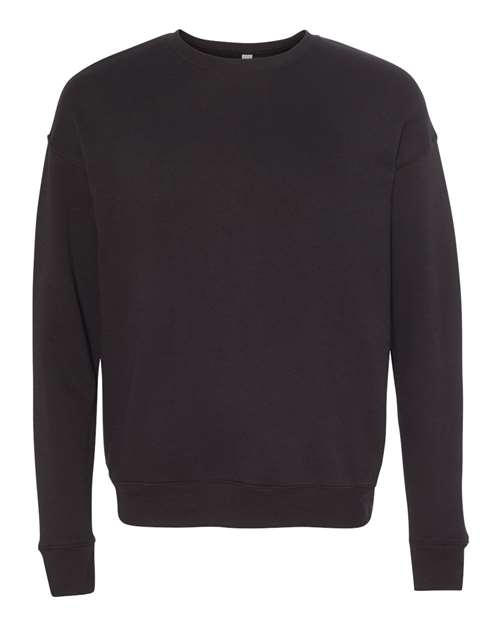 BELLA + CANVAS Sponge Fleece Drop Shoulder Crewneck Sweatshirt 3945 Custom Embroidered Business Logo