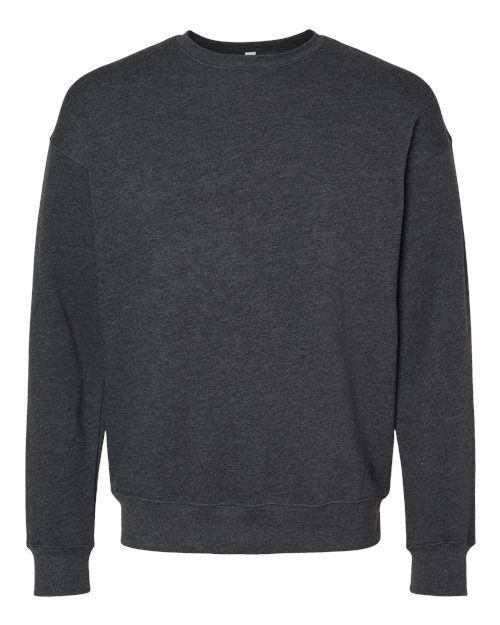 BELLA + CANVAS Sponge Fleece Drop Shoulder Crewneck Sweatshirt 3945 Custom Embroidered Business Logo