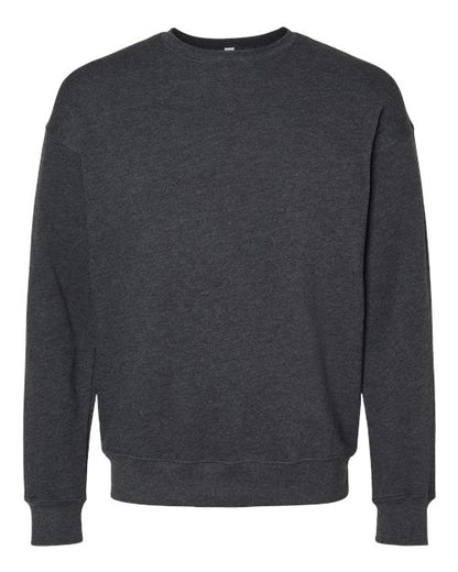 BELLA + CANVAS Sponge Fleece Drop Shoulder Crewneck Sweatshirt 3945 Custom Embroidered Business Logo