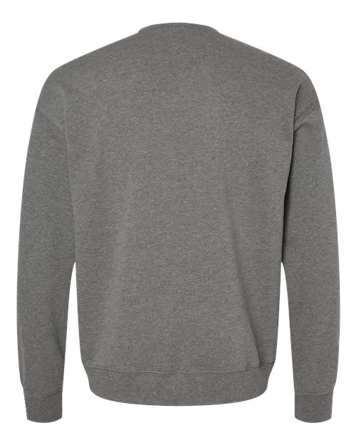 BELLA + CANVAS Sponge Fleece Drop Shoulder Crewneck Sweatshirt 3945 Custom Embroidered Business Logo