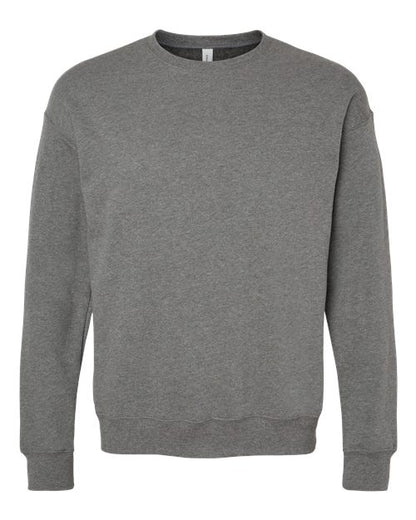 BELLA + CANVAS Sponge Fleece Drop Shoulder Crewneck Sweatshirt 3945 Custom Embroidered Business Logo