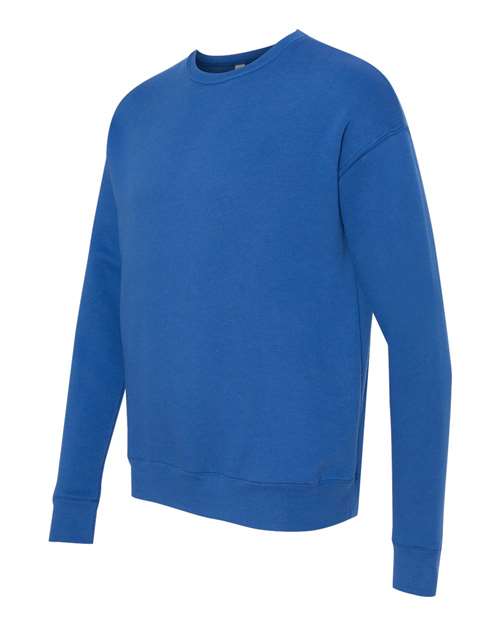 BELLA + CANVAS Sponge Fleece Drop Shoulder Crewneck Sweatshirt 3945 Custom Embroidered Business Logo