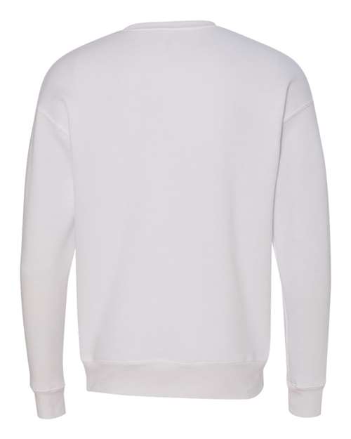 BELLA + CANVAS Sponge Fleece Drop Shoulder Crewneck Sweatshirt 3945 Custom Embroidered Business Logo