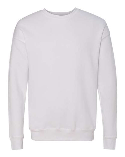 BELLA + CANVAS Sponge Fleece Drop Shoulder Crewneck Sweatshirt 3945 Custom Embroidered Business Logo