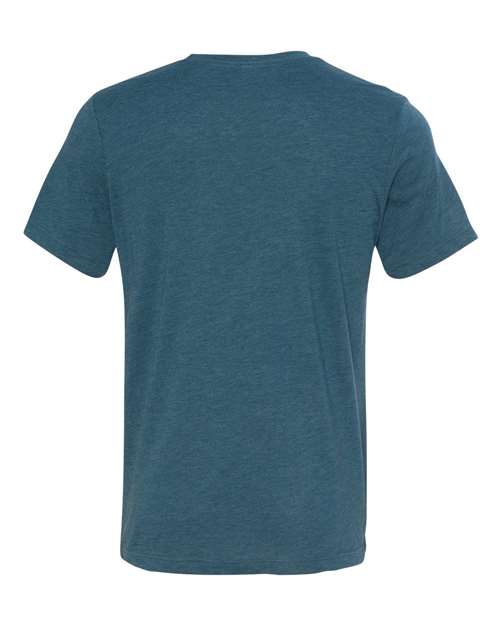 BELLA + CANVAS Triblend Tee 3413 Spring Green Triblend Custom Embroidered Business Logo