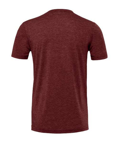 BELLA + CANVAS Triblend Tee 3413 Cardinal Triblend Custom Embroidered Business Logo