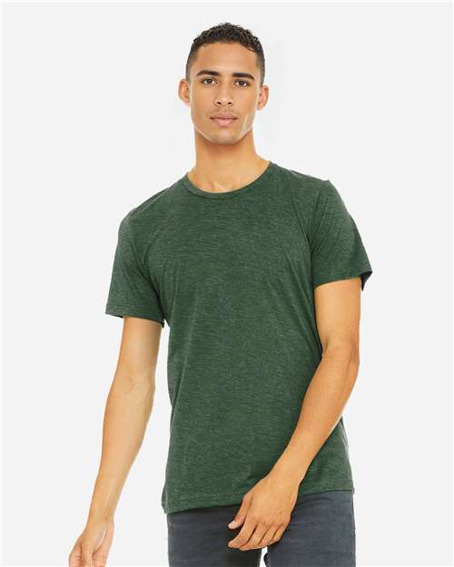 BELLA + CANVAS Triblend Tee 3413 Grass Green Triblend