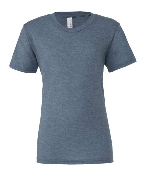 BELLA + CANVAS Triblend Tee 3413 Denim Triblend Custom Embroidered Business Logo