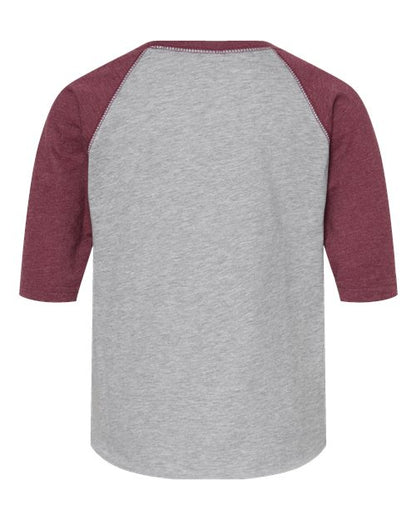 Rabbit Skins Toddler Baseball Fine Jersey Three-Quarter Sleeve Tee 3330