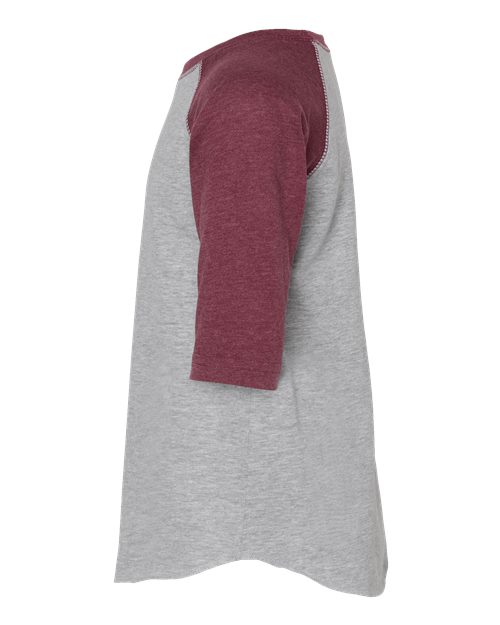 Rabbit Skins Toddler Baseball Fine Jersey Three-Quarter Sleeve Tee 3330