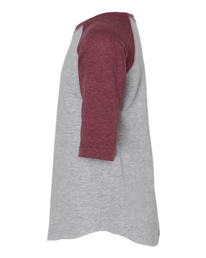 Rabbit Skins Toddler Baseball Fine Jersey Three-Quarter Sleeve Tee 3330