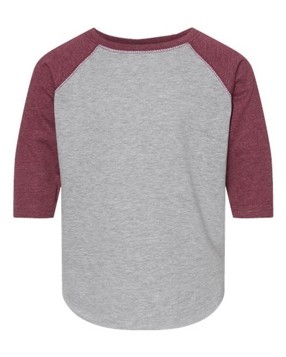 Rabbit Skins Toddler Baseball Fine Jersey Three-Quarter Sleeve Tee 3330