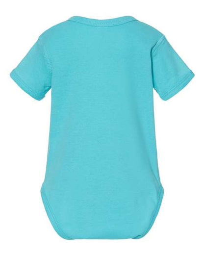 Rabbit Skins Infant Baby Rib Bodysuit 4400 Caribbean