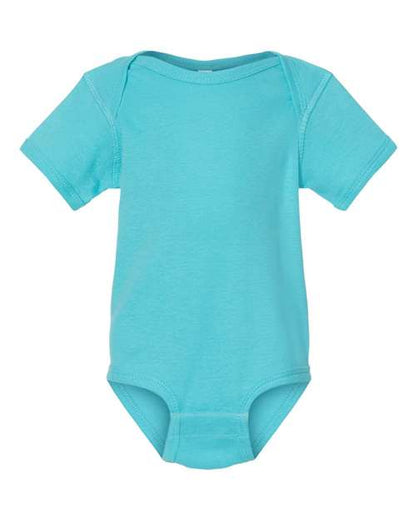 Rabbit Skins Infant Baby Rib Bodysuit 4400 Caribbean
