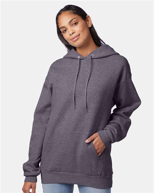 Custom Embroidered  Hanes Ecosmart® Hooded Sweatshirt P170 Charcoal Heather