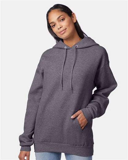Custom Embroidered  Hanes Ecosmart® Hooded Sweatshirt P170 Charcoal Heather