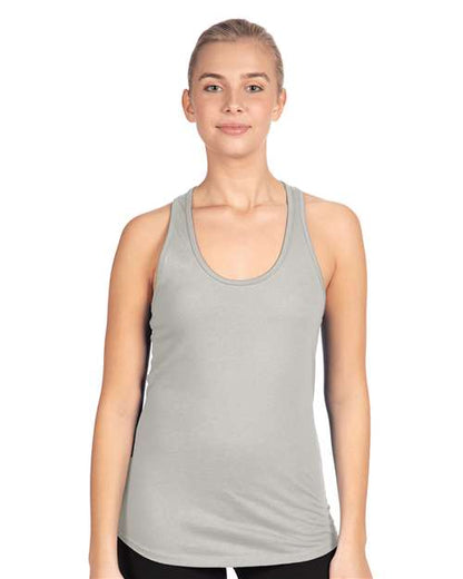 Custom Embroidered  Next Level Women's Ideal Racerback Tank 1533 Silver