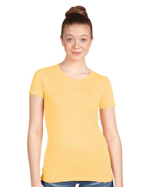 Custom Embroidered  Next Level Women's Ideal T-Shirt 1510 Banana Cream