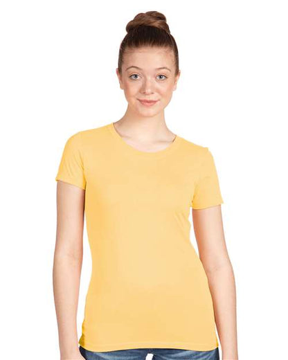 Custom Embroidered  Next Level Women's Ideal T-Shirt 1510 Banana Cream