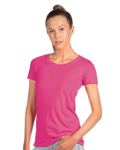 Custom Embroidered  Next Level Women's Ideal T-Shirt 1510 Raspberry