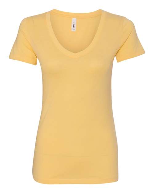 Next Level Women's Ideal V-Neck T-Shirt 1540 Banana Cream