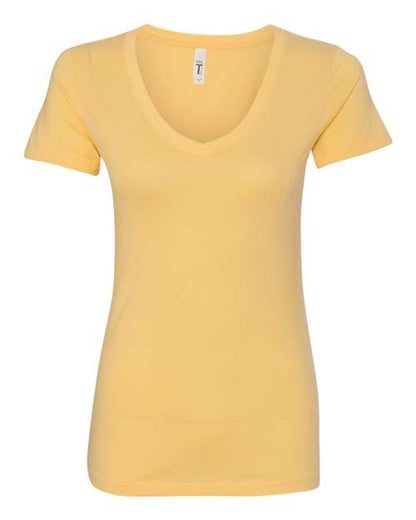 Next Level Women's Ideal V-Neck T-Shirt 1540 Banana Cream