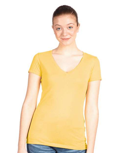 Next Level Women's Ideal V-Neck T-Shirt 1540 Banana Cream