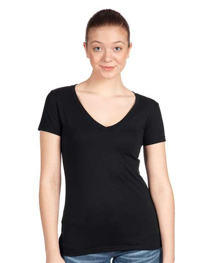 Next Level Women's Ideal V-Neck T-Shirt 1540 Black