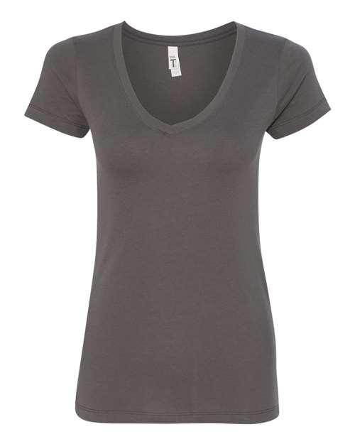 Next Level Women's Ideal V-Neck T-Shirt 1540 Dark Grey