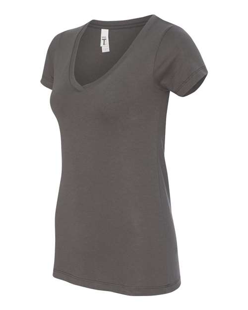 Next Level Women's Ideal V-Neck T-Shirt 1540 Dark Grey