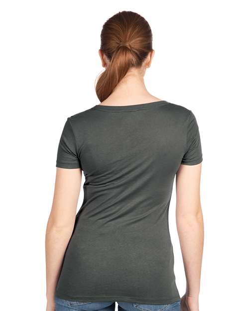 Next Level Women's Ideal V-Neck T-Shirt 1540 Dark Grey
