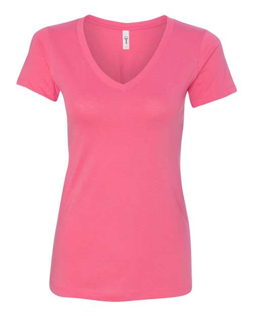 Next Level Women's Ideal V-Neck T-Shirt 1540 Hot Pink