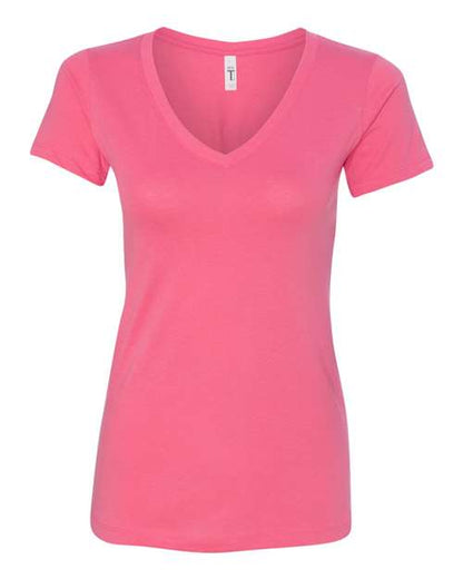 Next Level Women's Ideal V-Neck T-Shirt 1540 Hot Pink