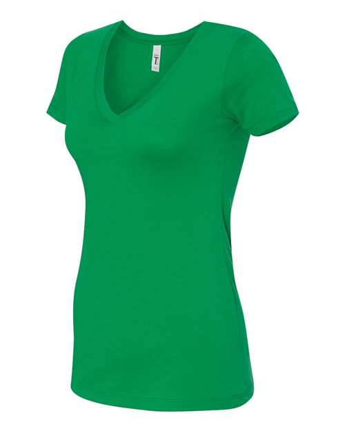 Next Level Women's Ideal V-Neck T-Shirt 1540 Kelly Green