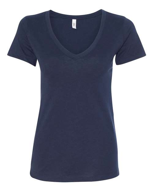 Next Level Women's Ideal V-Neck T-Shirt 1540 Midnight Navy