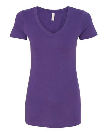 Next Level Women's Ideal V-Neck T-Shirt 1540 Purple Rush