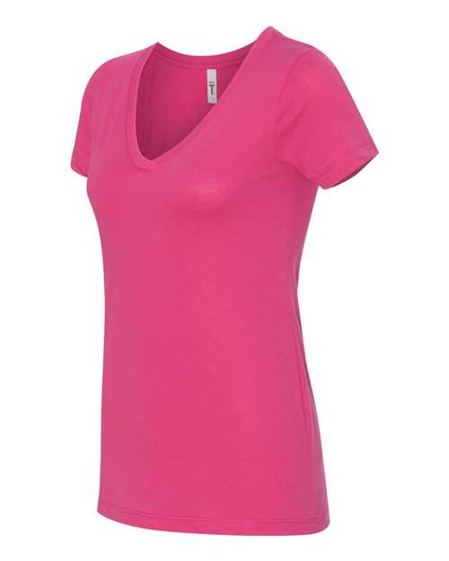 Next Level Women's Ideal V-Neck T-Shirt 1540 Raspberry