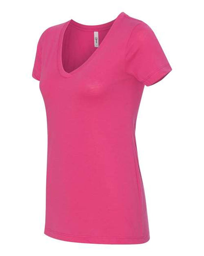 Next Level Women's Ideal V-Neck T-Shirt 1540 Raspberry