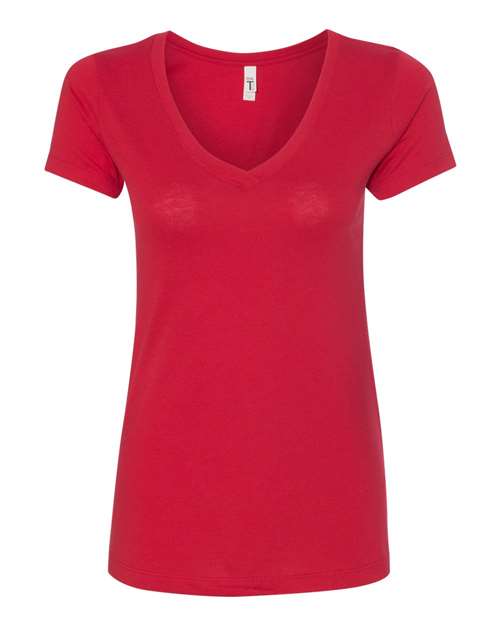Next Level Women's Ideal V-Neck T-Shirt 1540 Red