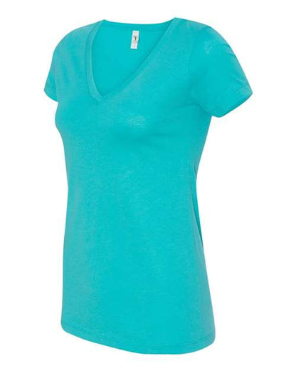 Next Level Women's Ideal V-Neck T-Shirt 1540 Tahiti Blue