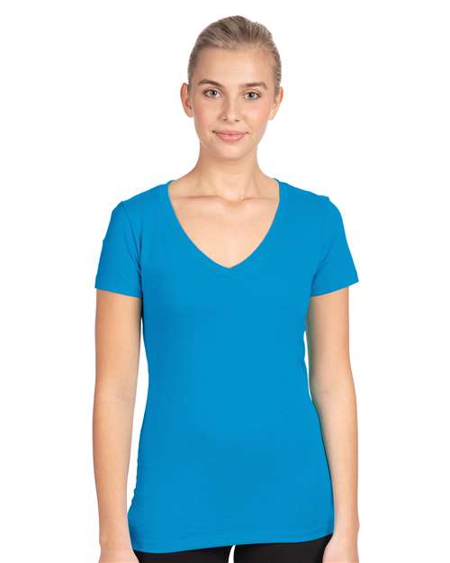 Next Level Women's Ideal V-Neck T-Shirt 1540 Turquoise