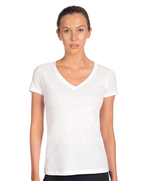 Next Level Women's Ideal V-Neck T-Shirt 1540 White