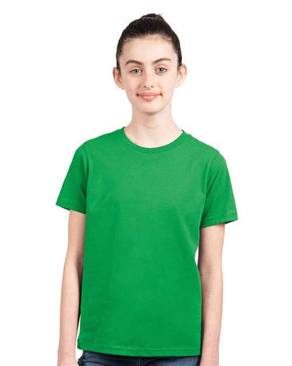 Next Level Youth Cotton T-Shirt 3310 Kelly Green