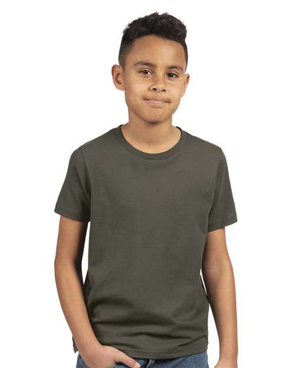 Next Level Youth Cotton T-Shirt 3310 Heavy Metal