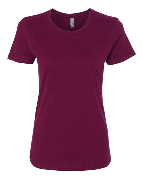 Next Level Women’s Cotton T-Shirt 3900 Maroon
