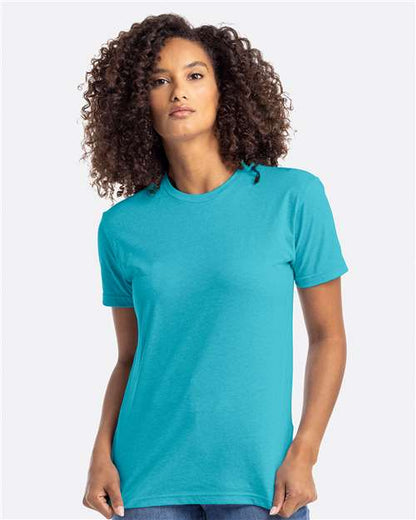 Custom Embroidered  Next Level CVC T-Shirt 6210 Bondi Blue