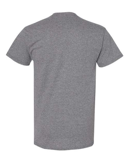 Gildan USA-Made Fine Jersey T-Shirt 5000 Graphite Heather Custom Embroidered Business Logo